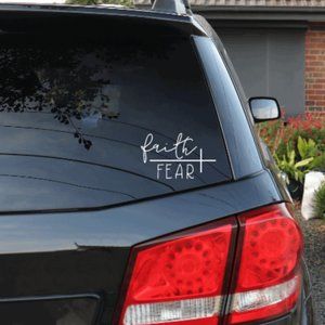 Faith Over Fear Vinyl Car Decal